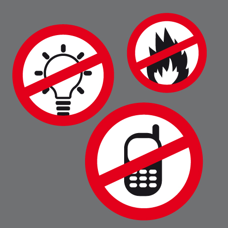 Keine Flammen, keine Funken! Keine Flammen, keine Funken!