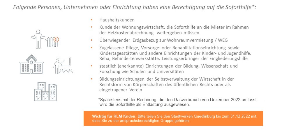 Wer hat einen Anspruch auf die Soforthilfe? Wer hat einen Anspruch auf die Soforthilfe?